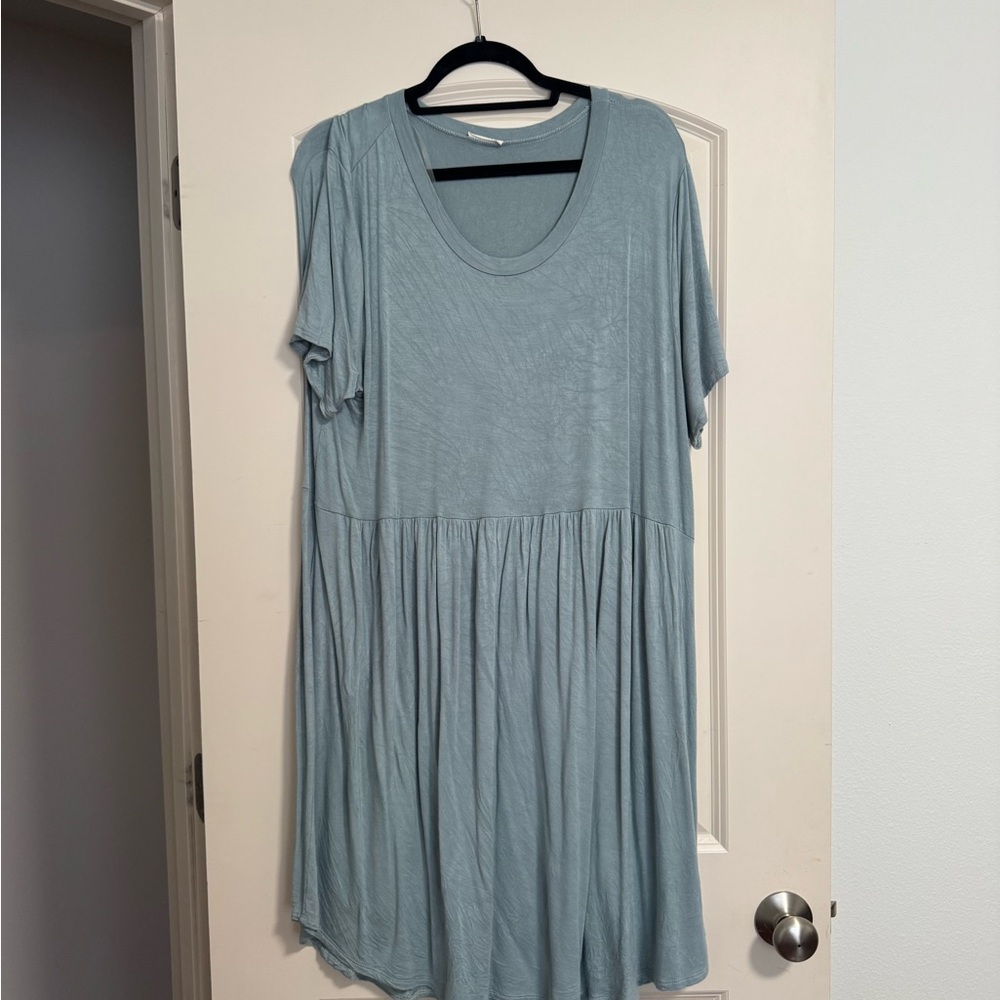JODIFL Soft Blue Tshirt Dress